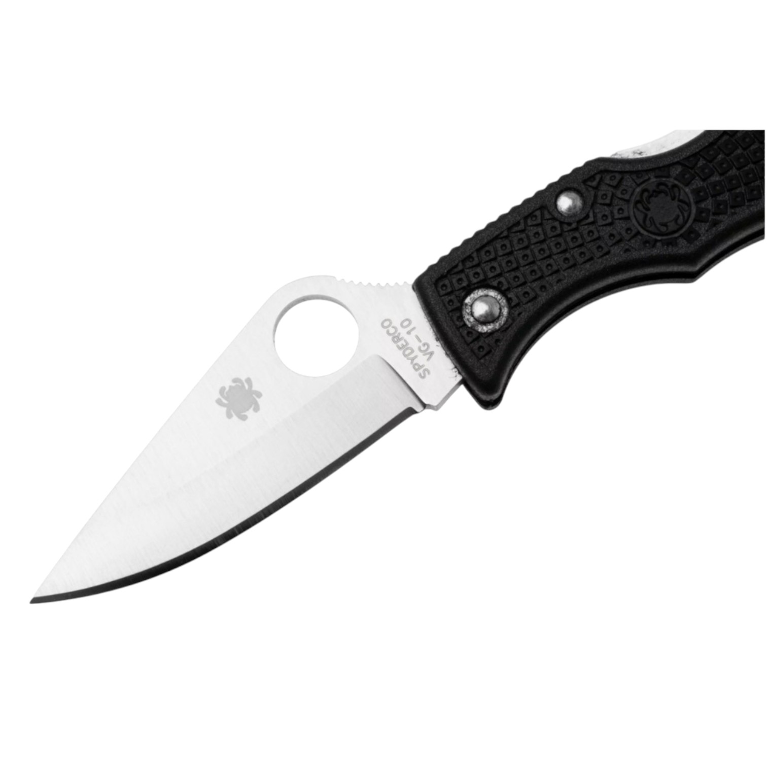 Spyderco Ladybug LBKP3 navaja con mango de FRN negro y hoja de VG10 con borde liso