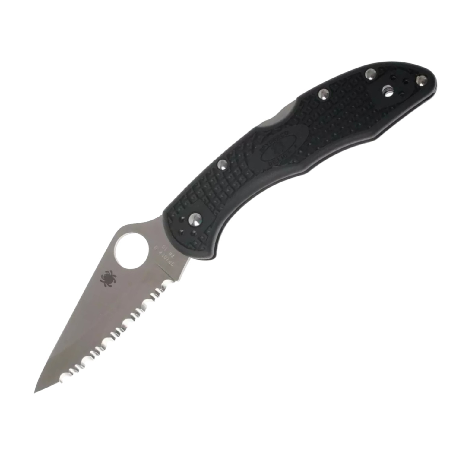 Spyderco Delica lightweight 4 C11SBK navaja lockback con mango de FRN negro con SpyderEdge