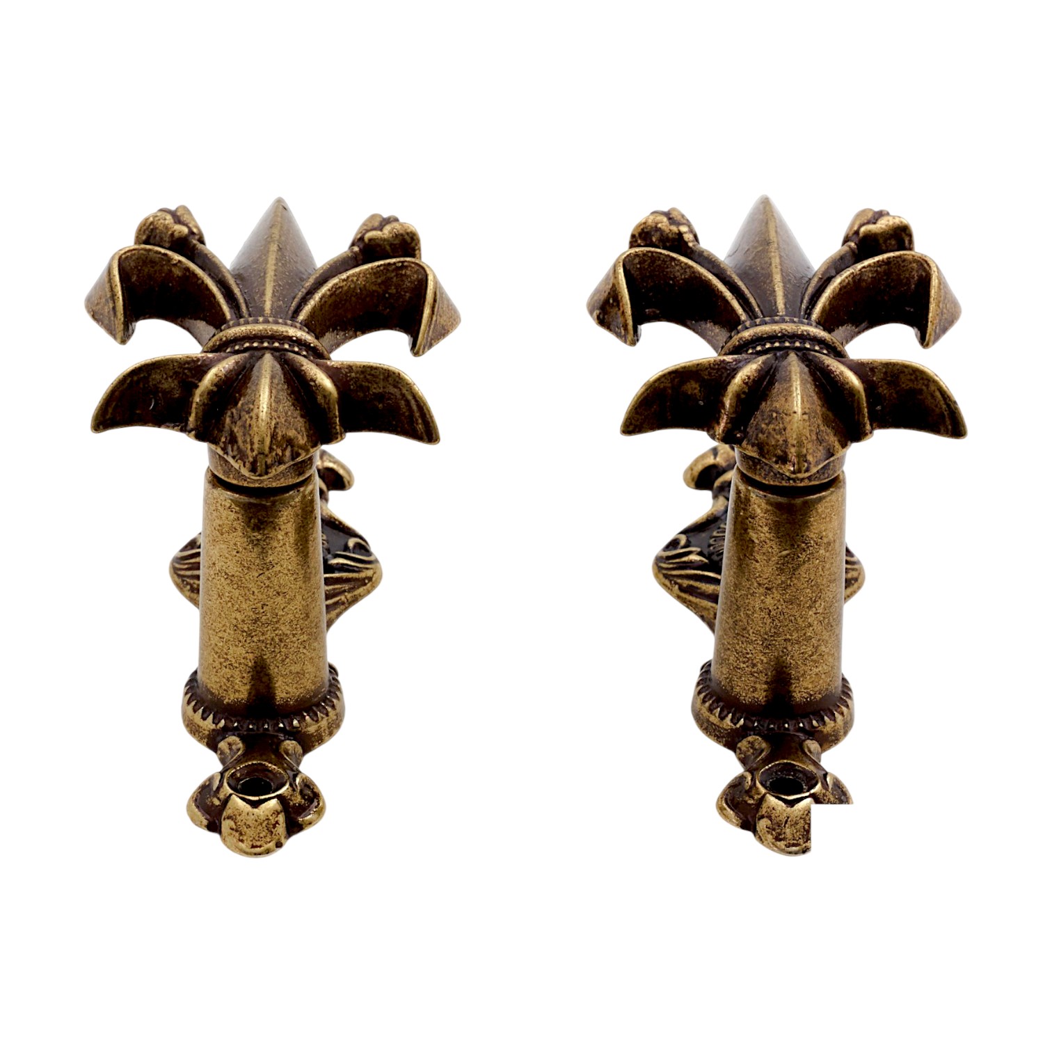 Colgador en forma de flor de Lis, 2 piezas