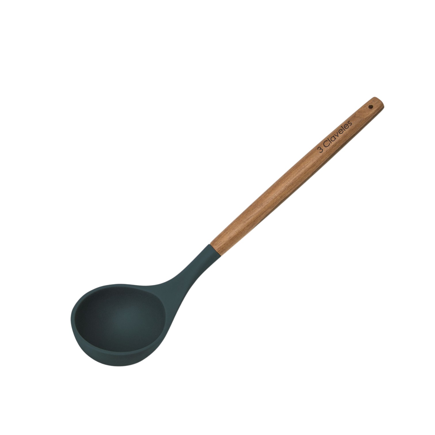 Cazo de cocina de silicona y madera de haya BPA Free 3 Claveles