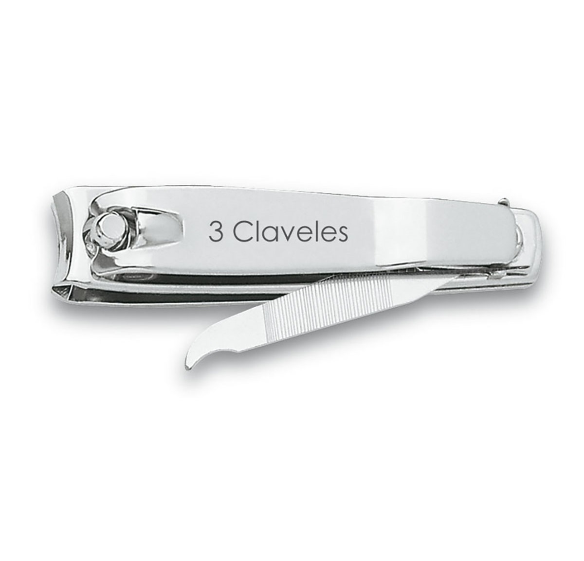 Nail clippers with file 6 cm 3 Claveles blister pack
