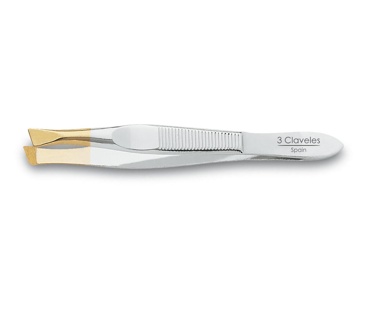 8cm Slanted Gold Tip Tweezers 3 Claveles