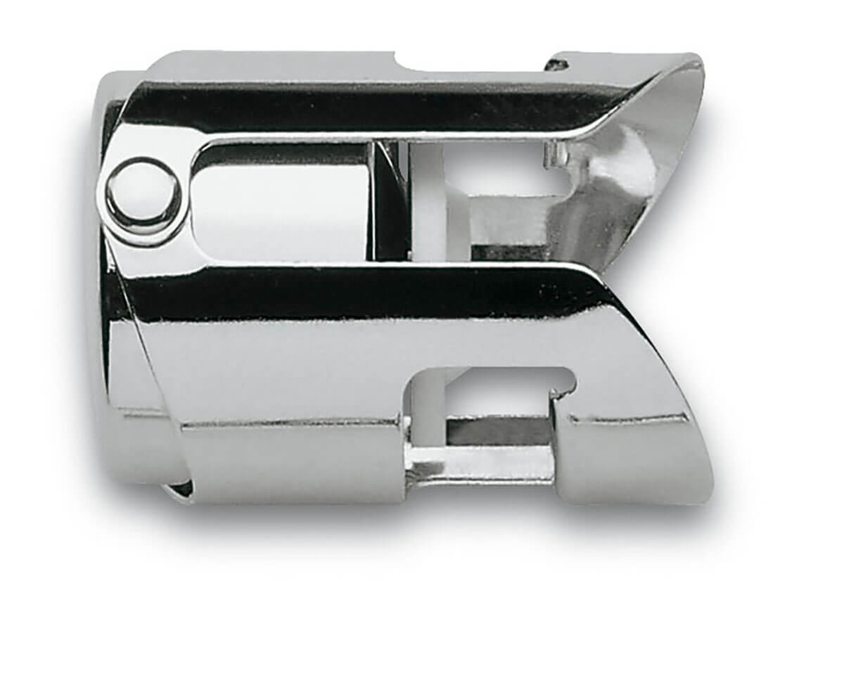 Chrome-plated cava stopper 5 cm 3 Claveles