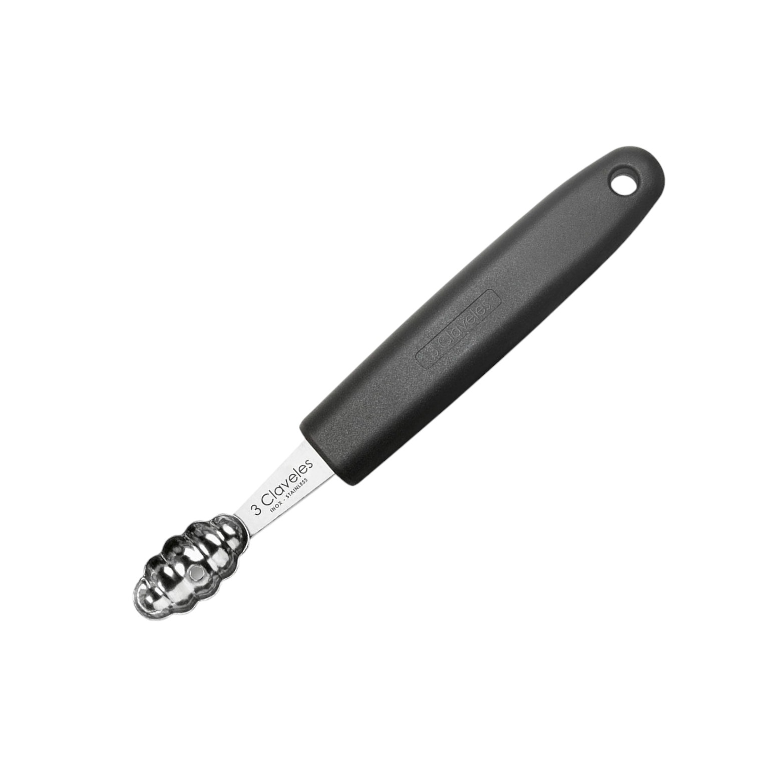 Outil à creuser ondulé 16 cm avec manche en polypropylène noir 3 Claveles
