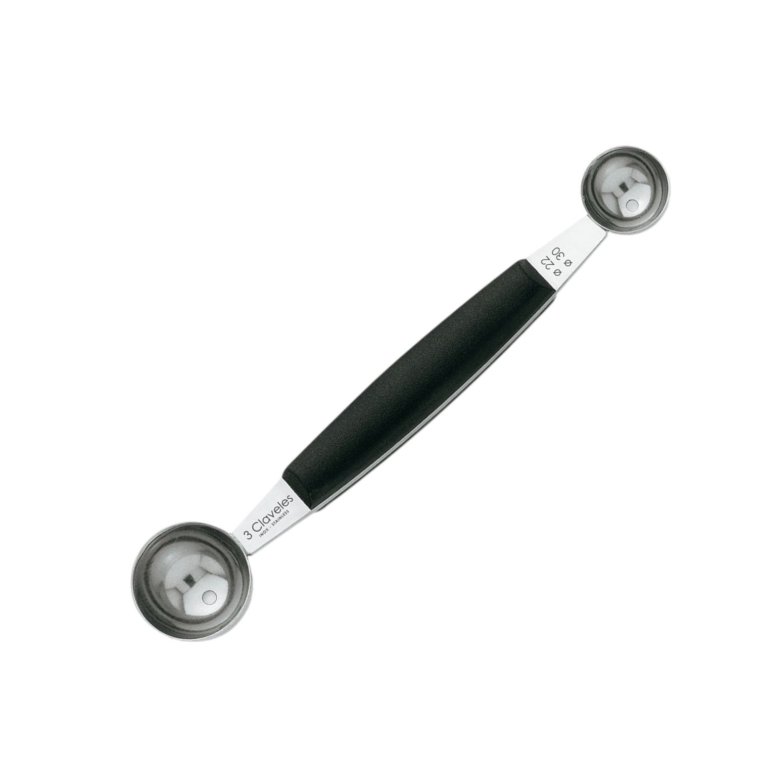 3 Claveles Double Cupping Tool 22/30 cm with Black Polypropylene Handle