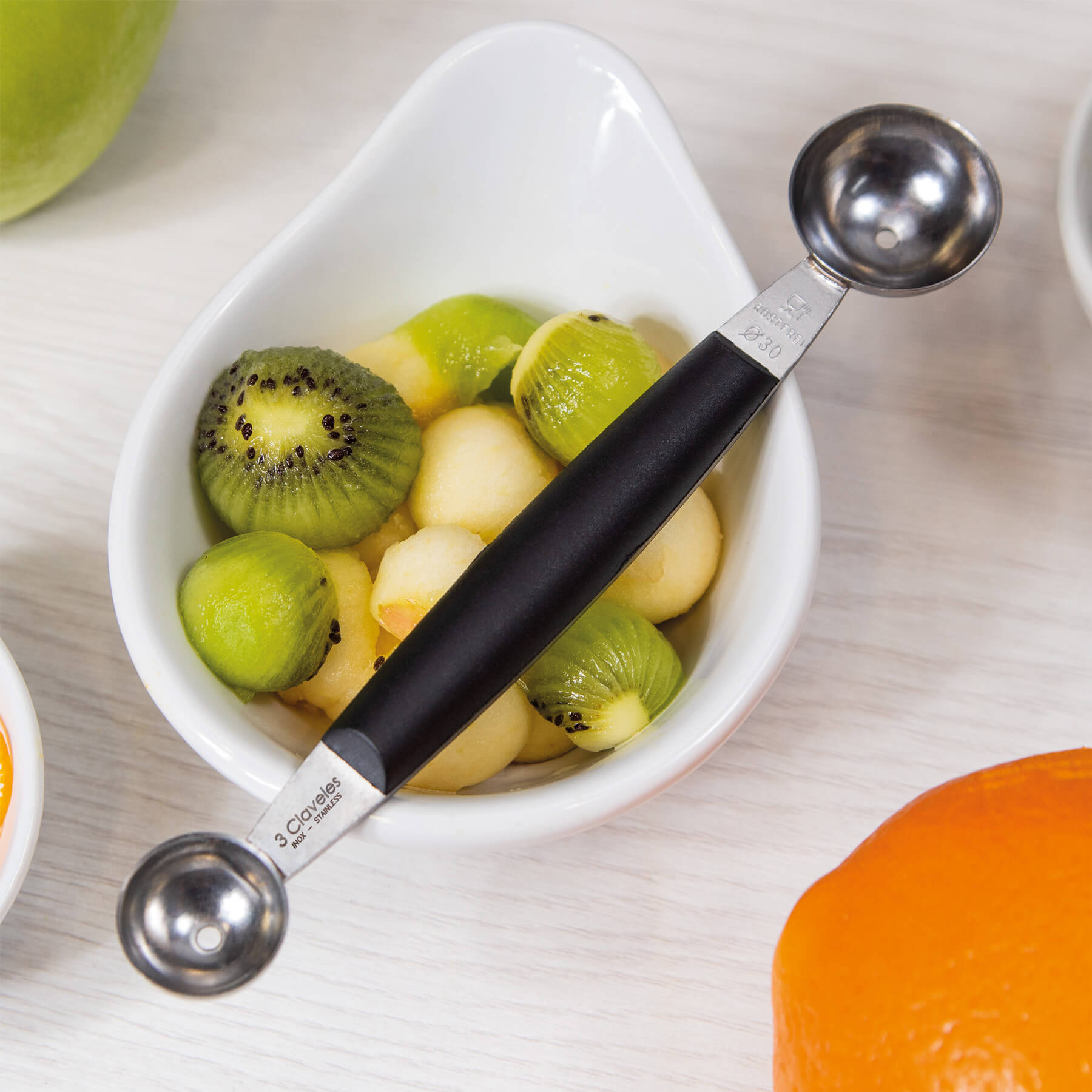 3 Claveles Double Cupping Tool 22/30 cm with Black Polypropylene Handle