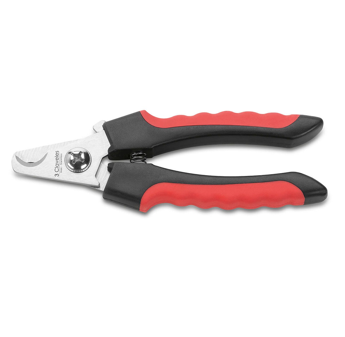 Pet nail clippers 12.5 cm black and red handle 3 Claveles