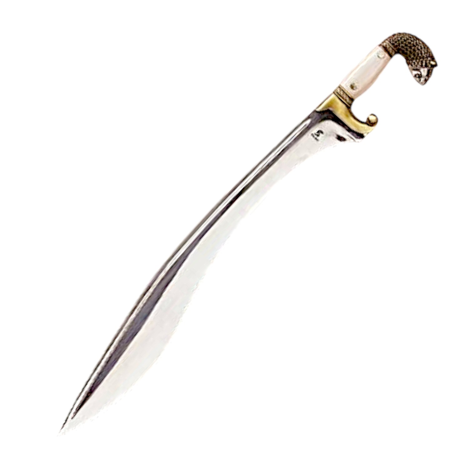 Falcata Alejandro Magno acabado latón