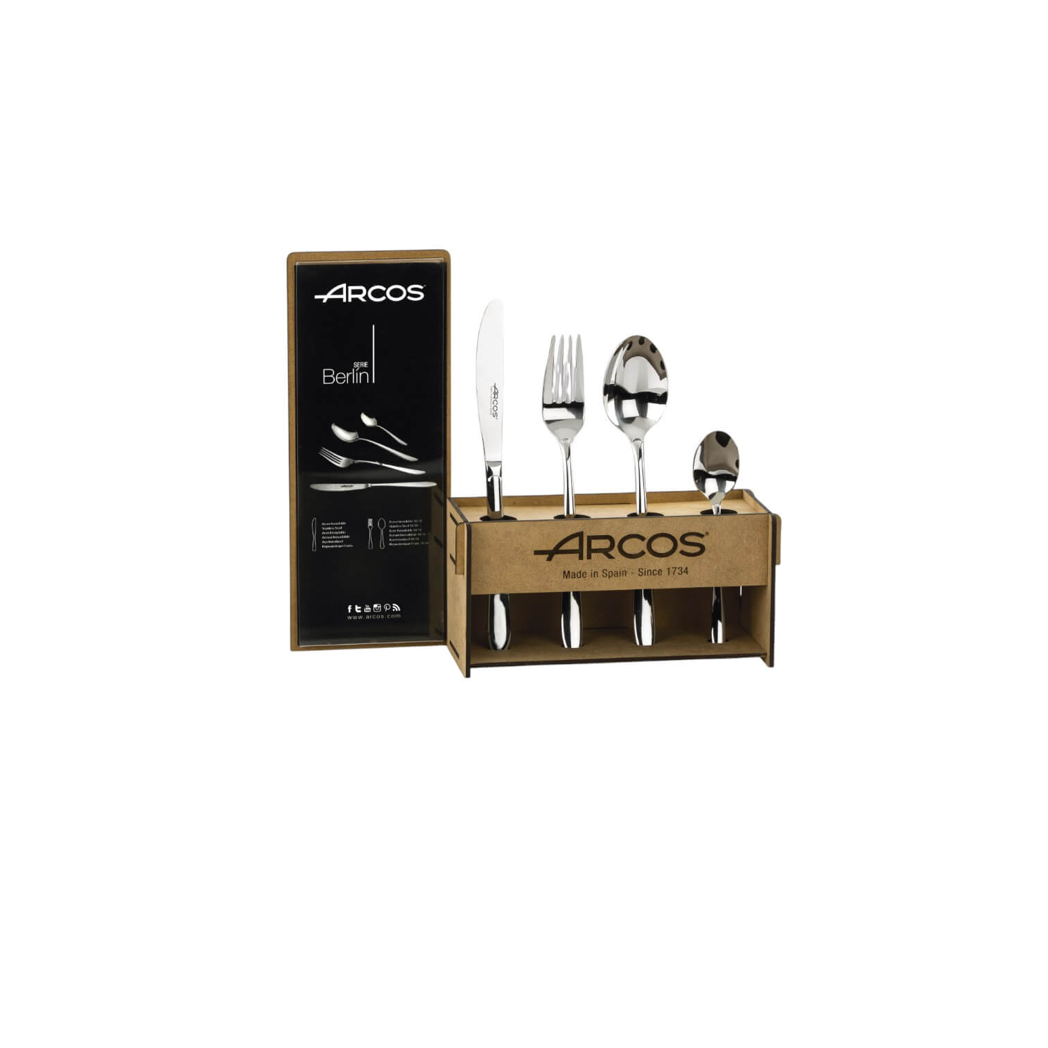 Expositor mostrador cubiertos Arcos 29,4 x 25 x 9cm