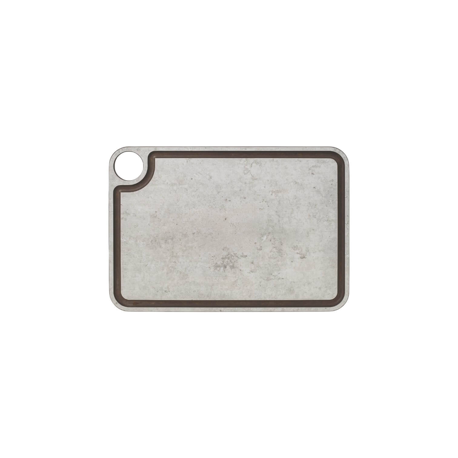 Tábua de corte Arcos 33x23 cm em fibra de celulose e resina cinze...