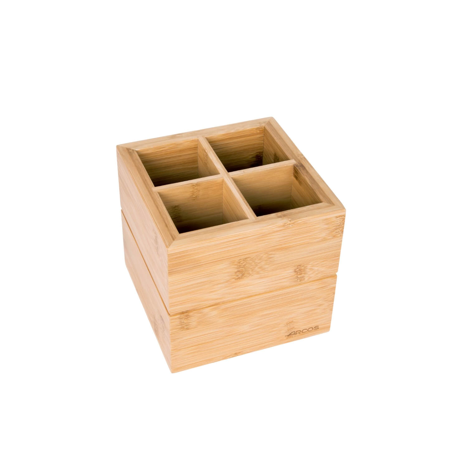 Universal utensil holder, bamboo wood Arcos, 150 x 160 x 160 mm