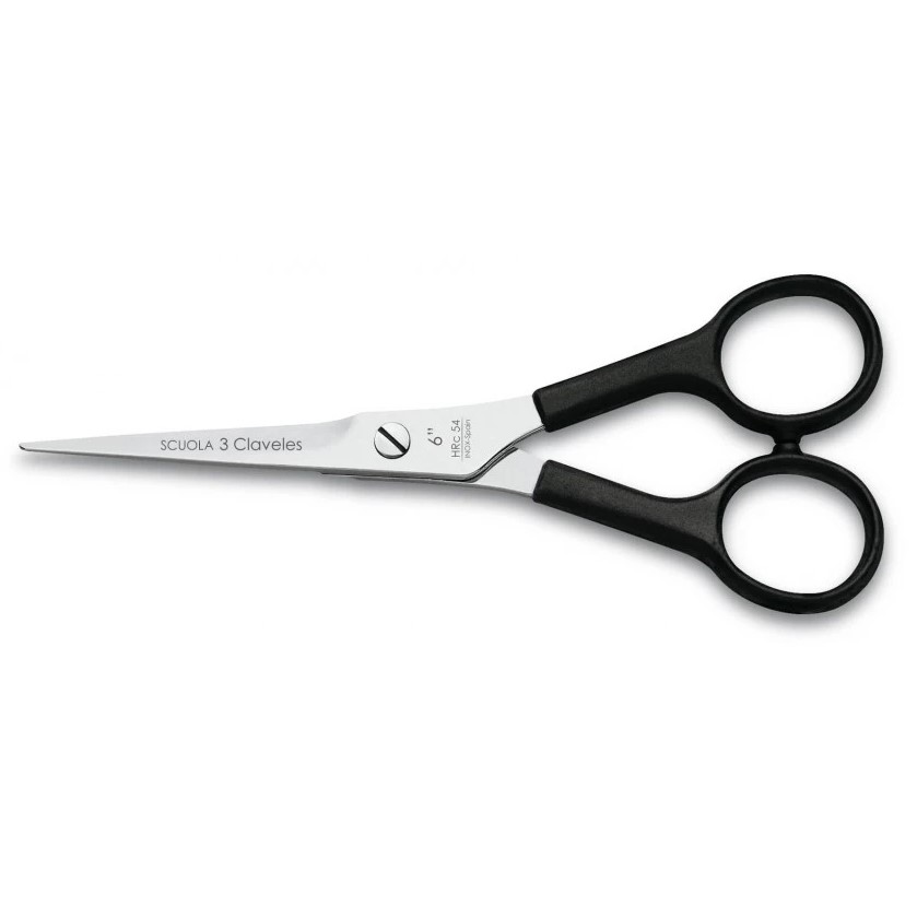 Tijera de peluqueria Scuola 6" filo microdentado 3 Claveles