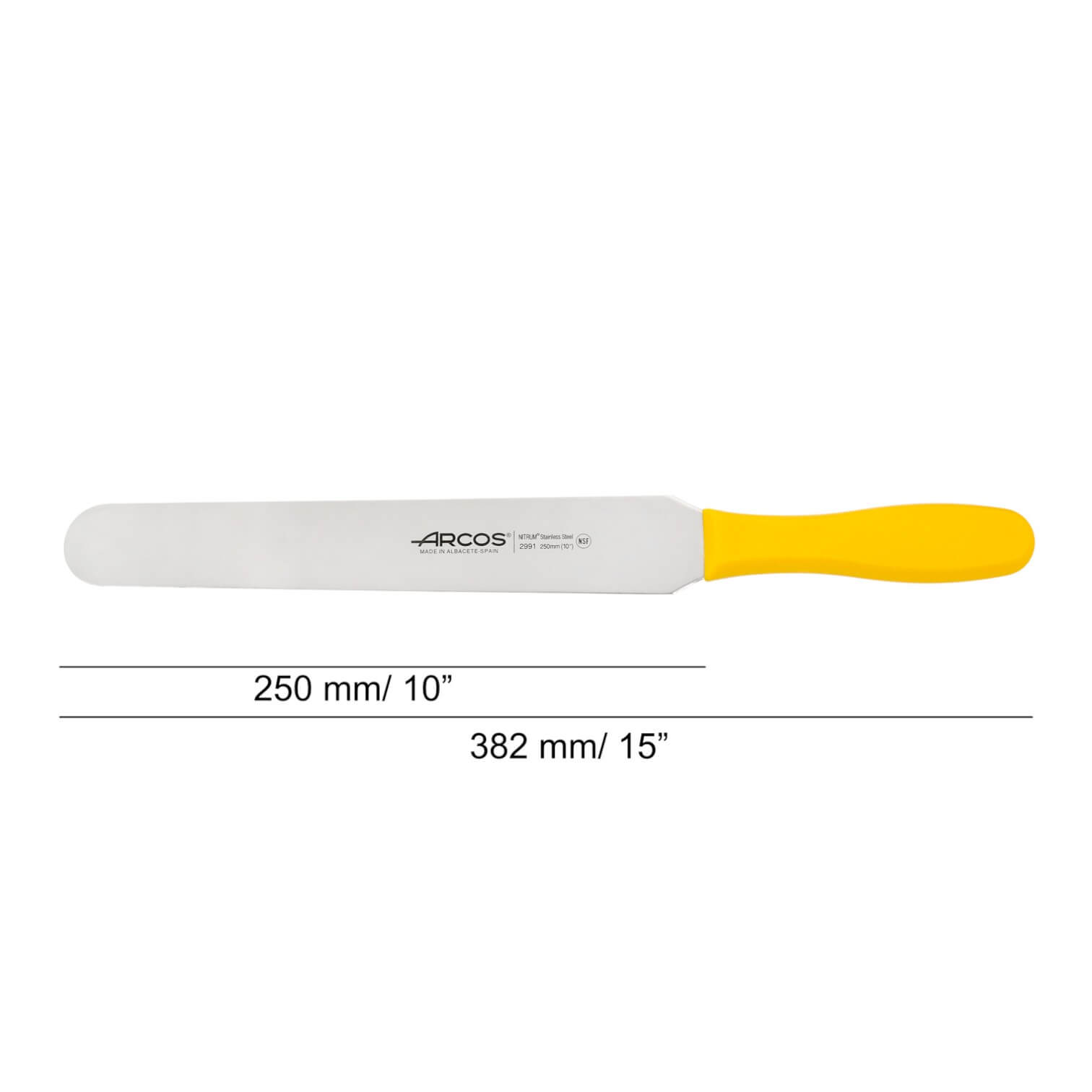 Pastry spatula 250 mm with colored handle Arcos 2900 series
