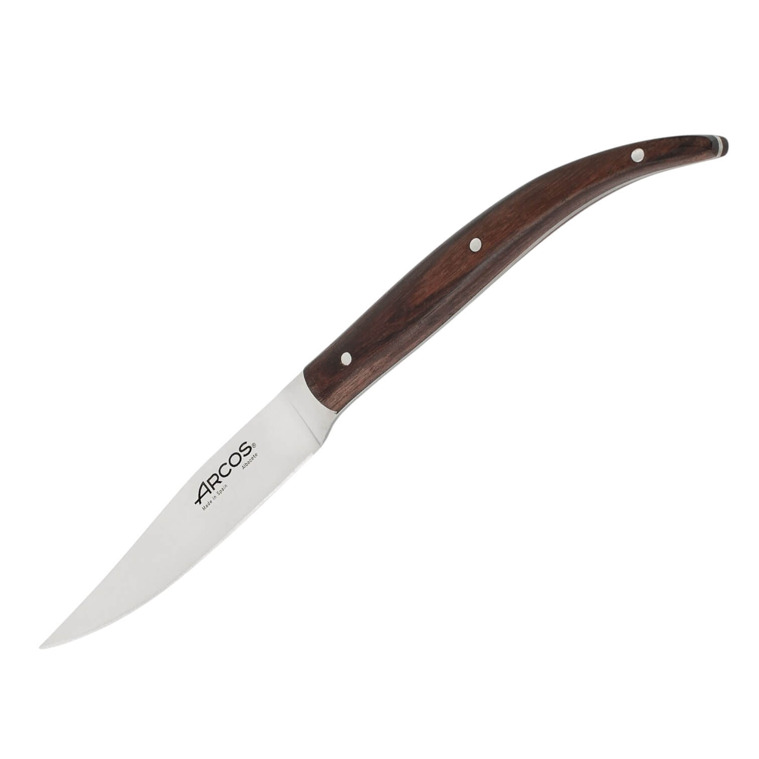The Origin steak knife with 110mm blade, Arcos rosewood handle