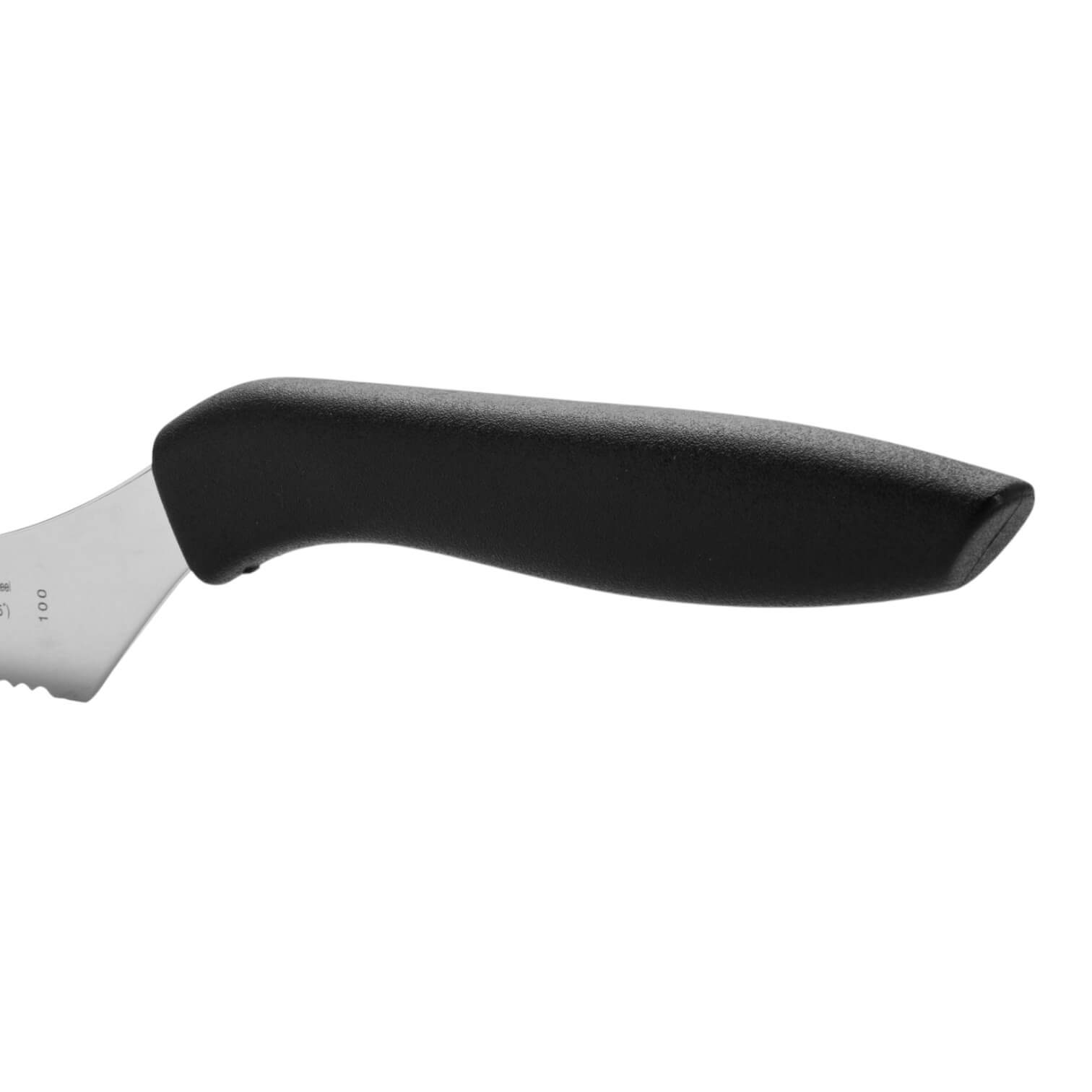 Cuchillo multiusos curvo Arcos serie Niza con mango de polipropileno negro 130 mm