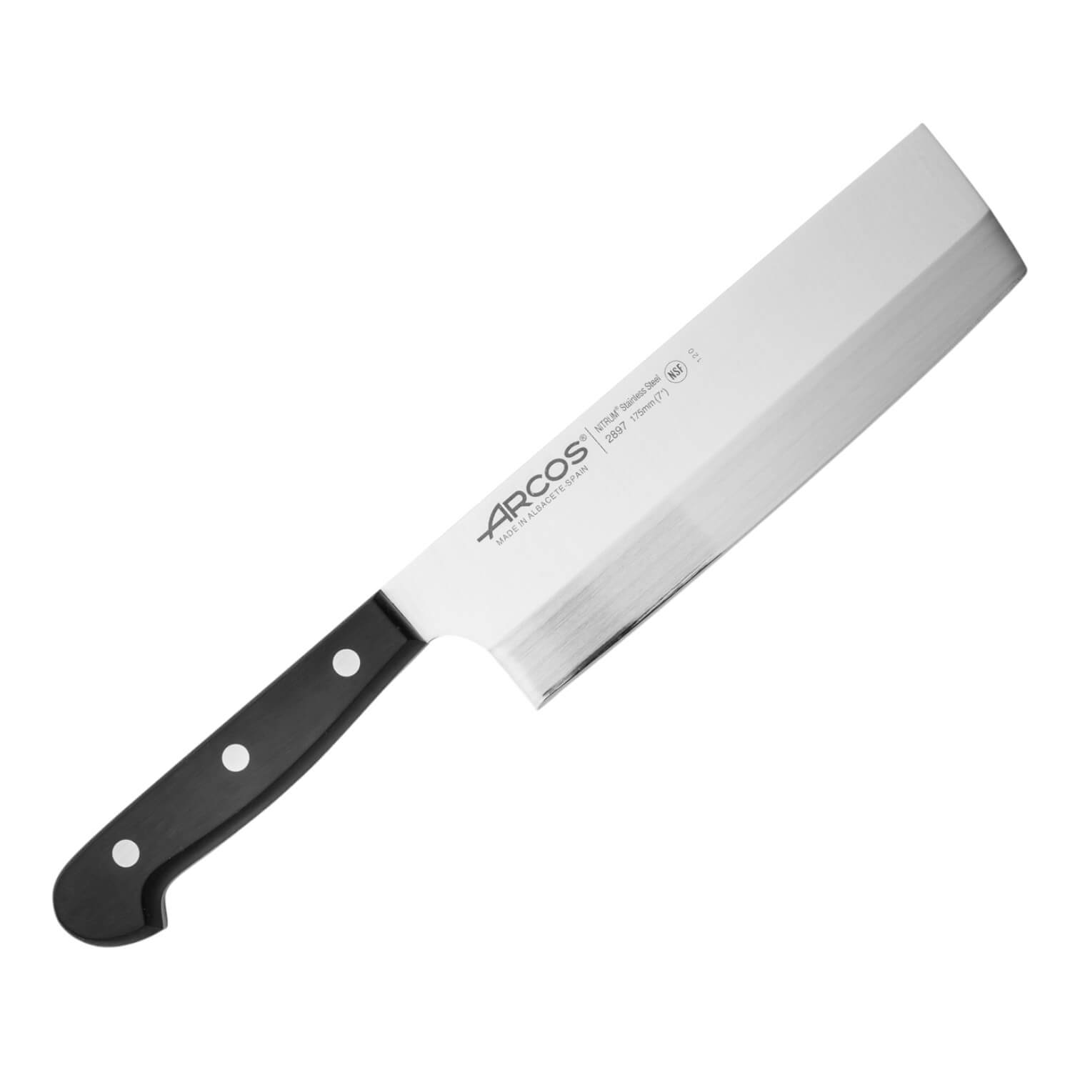 Couteau Usuba Arcos Universal Series avec manche en polyoxyméthyl...