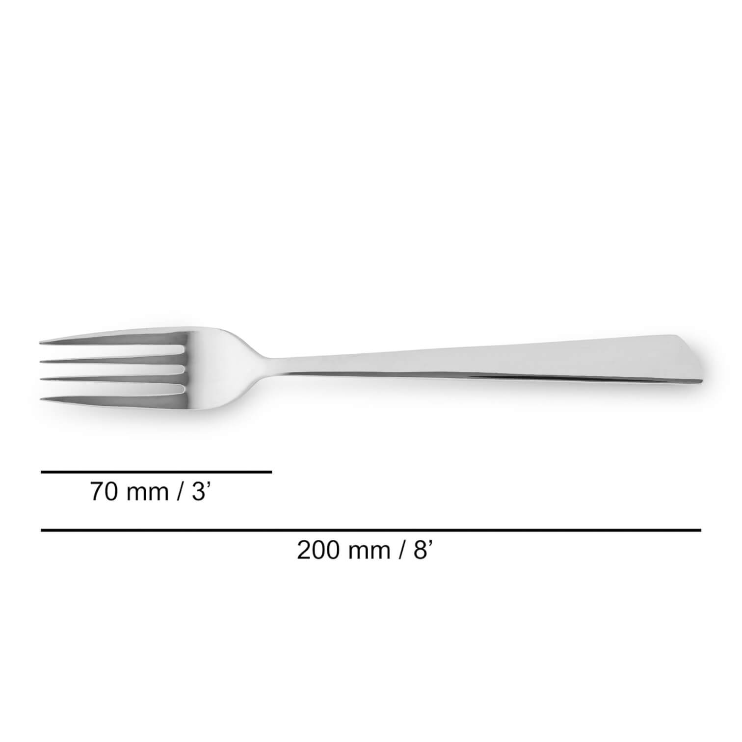 Set di 3 forchette da tavola Arcos Toscana, 200 mm