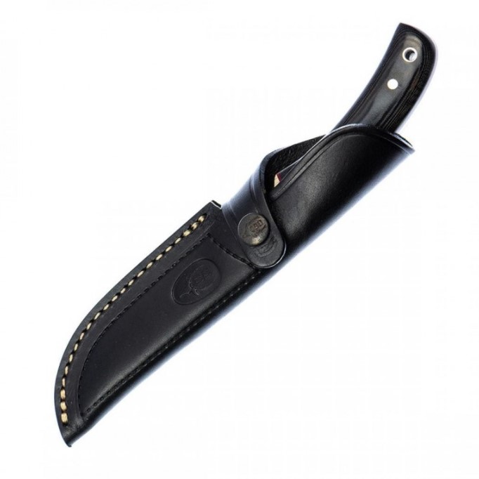 Cuchillo de caza Muela Setter-11M con mango de micarta negra y hoja de 11 cm