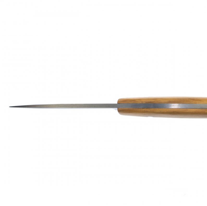 Cuchillo de caza Muela Rhino 10OL con mango de madera de olivo y hoja de 12 cm