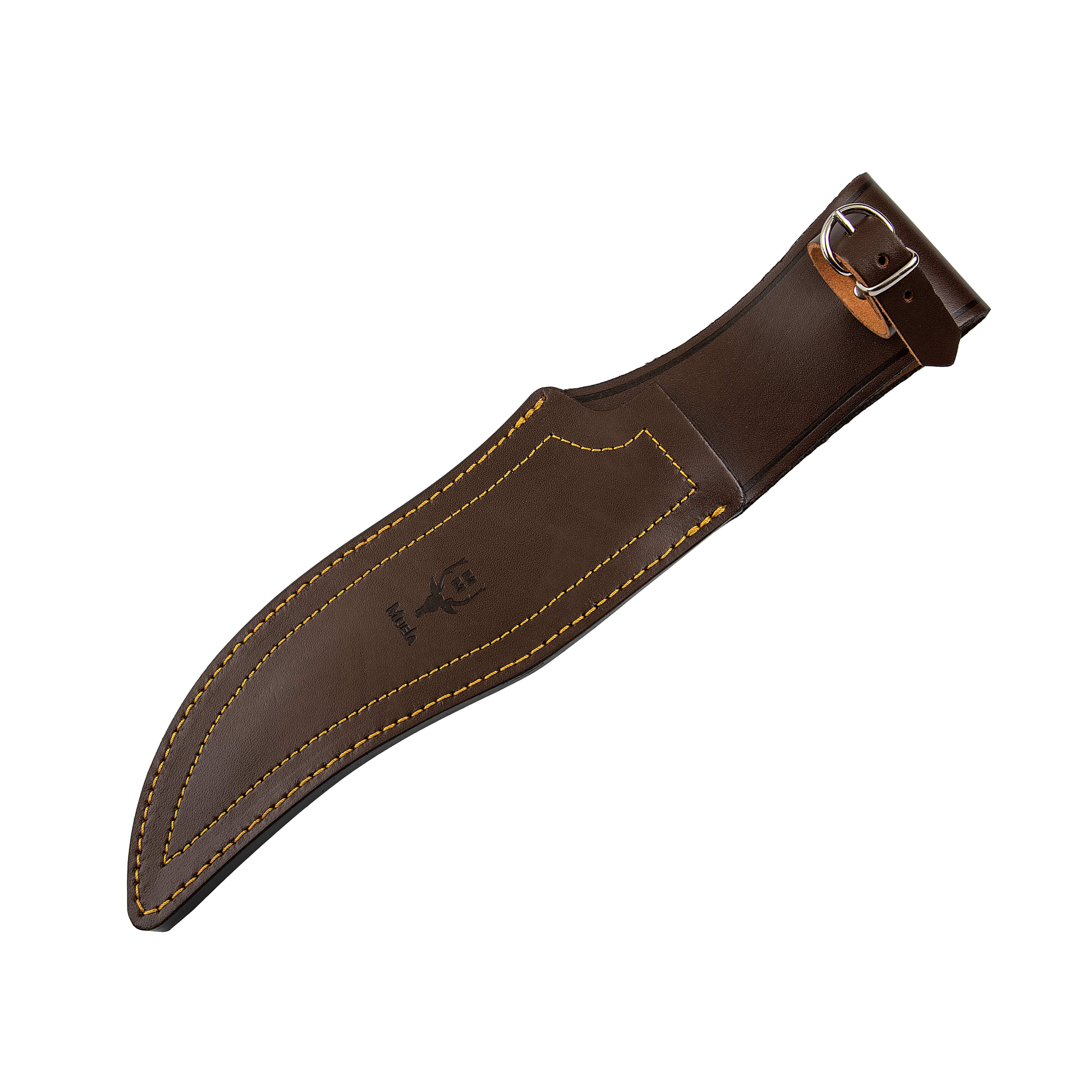 Muela Lobo23A un cuchillo de caza con mango de asta de ciervo y hoja de 23 cm