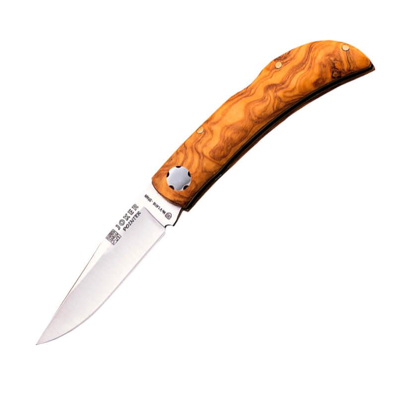 Navaja de bolsillo Joker Pointer con mango de madera de olivo y h...
