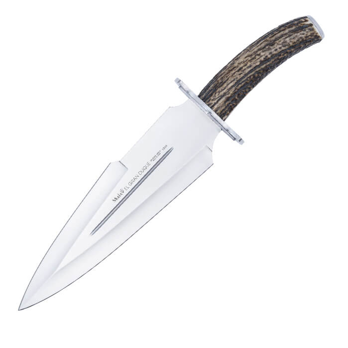 Cuchillo de caza Muela Gran Duque con puño de asta de ciervo y h...