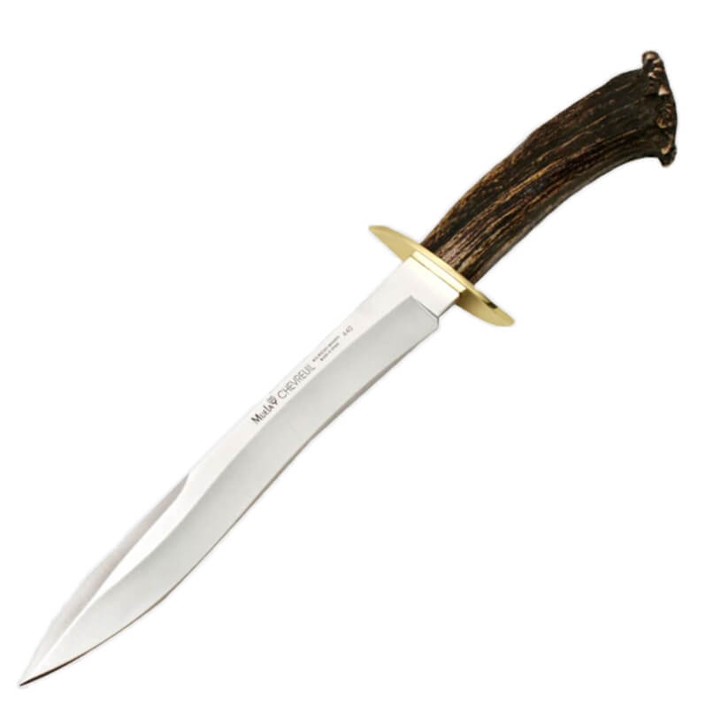 Cuchillo de caza con hoja de 22 cm Muela Chevreuil 22S con mango ...