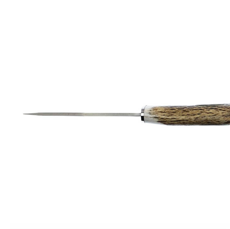 Cuchillo de caza Muela Gred-13H con mango de asta de ciervo y hoja de 13 cm