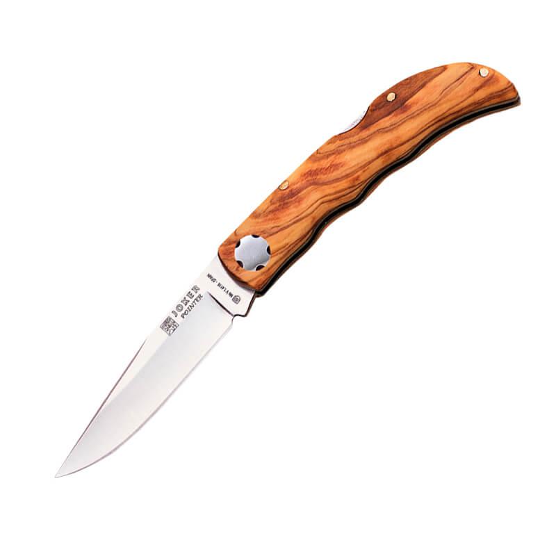 Navaja de bolsillo Joker Pointer con mango de madera de olivo y h...