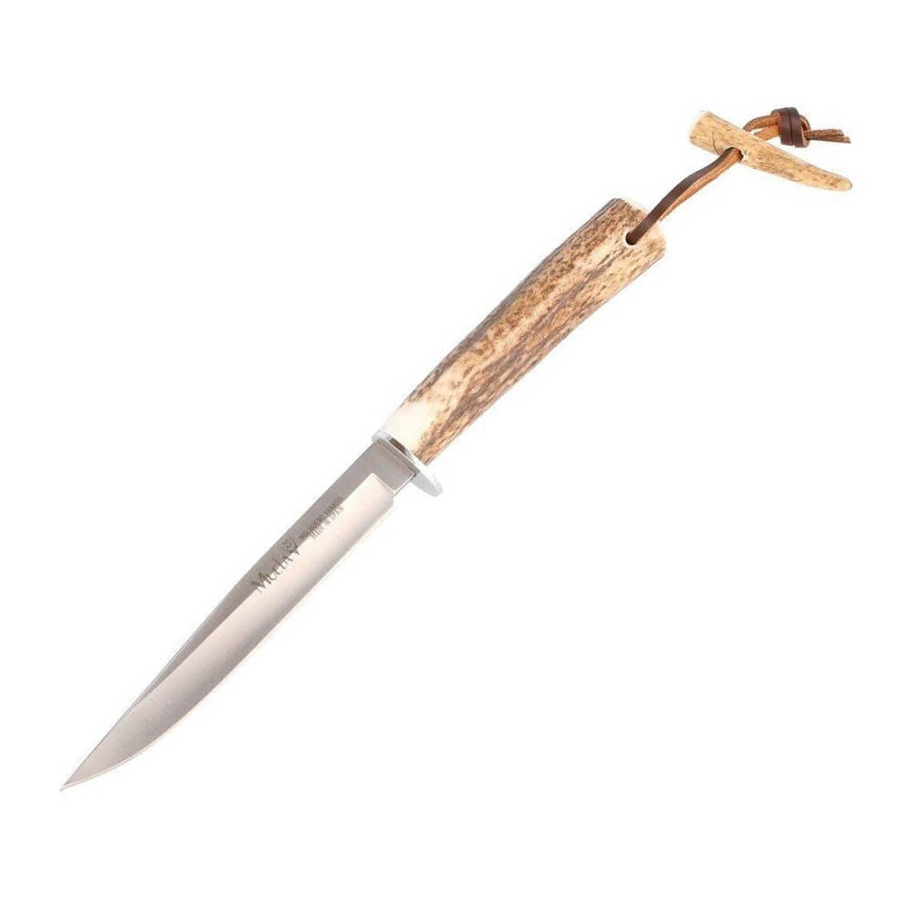 Cuchillo de caza Muela Gred-14 con mango de asta de ciervo y hoja...