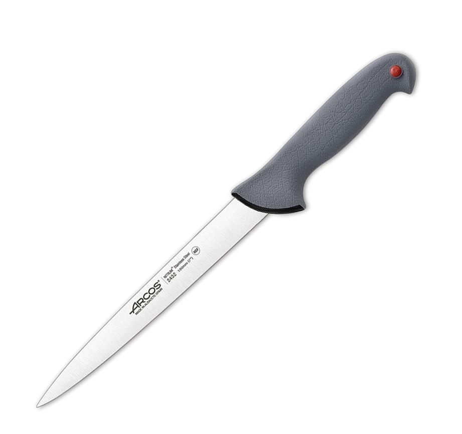 Cuchillo fileteador con hoja de 19 cm Arcos Colour prof