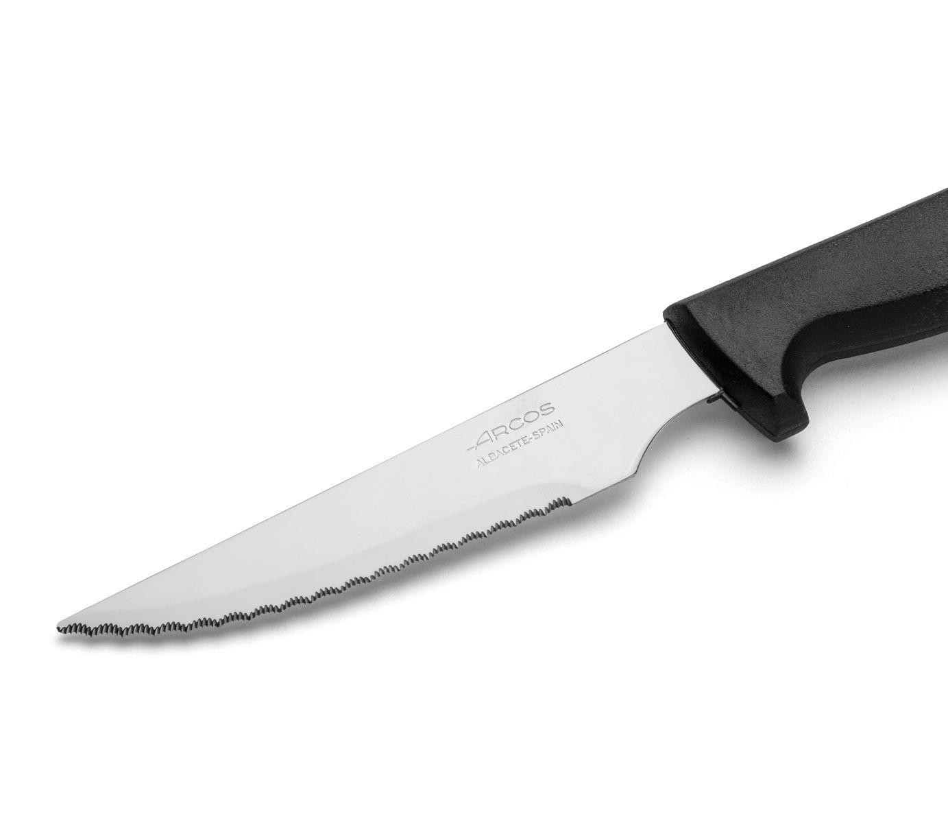 Cuchillo chuletero con hoja de 115 mm y mango de polipropileno set 72 unidades Arcos