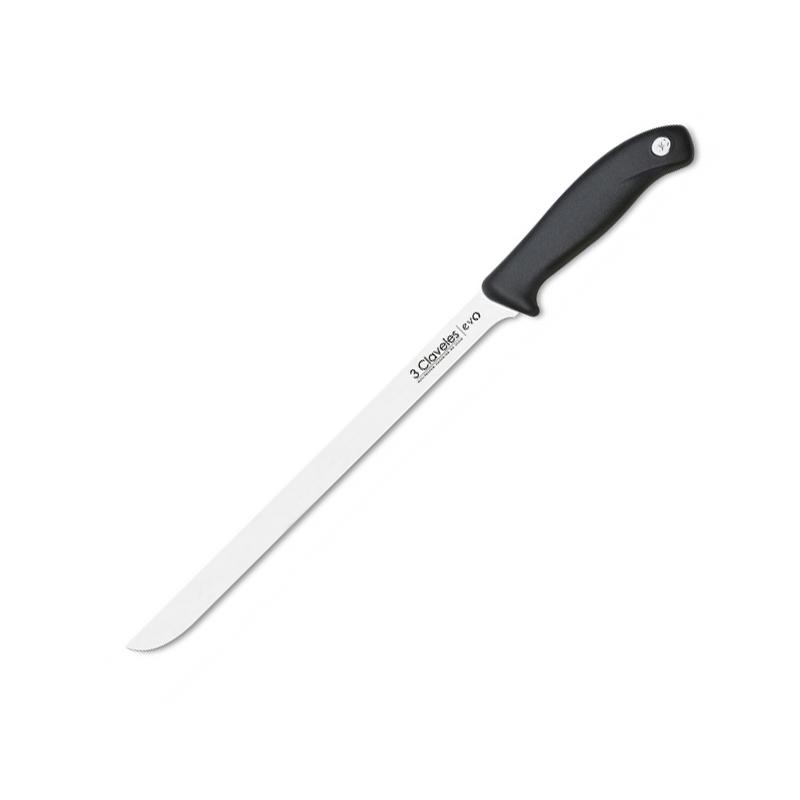 Cuchillo jamonero de 25 cm con mango de polipropileno 3Claveles E...
