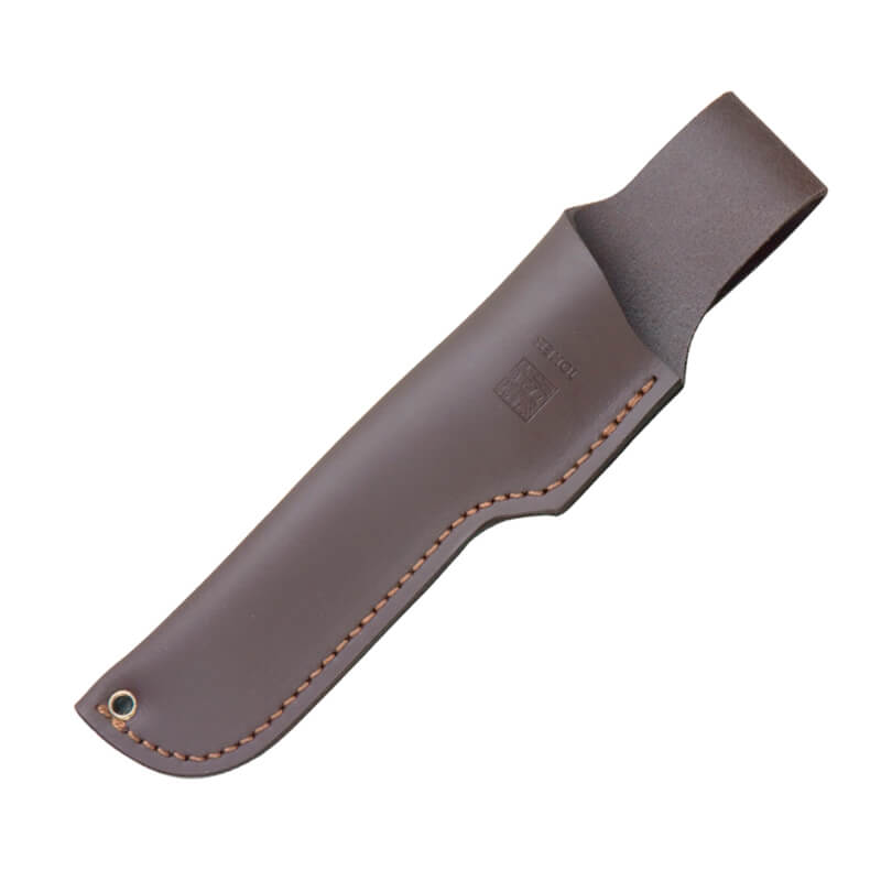 Cuchillo de caza Joker Luchadera con mango de asta de ciervo y hoja clip point de 14 cm