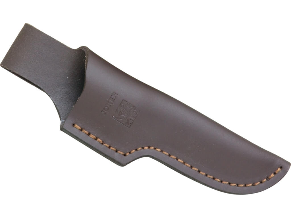 Cuchillo de caza Joker Luchadera con mango de asta de ciervo y hoja clip point de 11 cm
