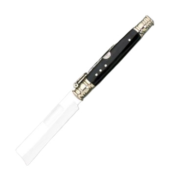 Navaja artesana con mango de asta de búfalo y hoja de 8.5 cm con...