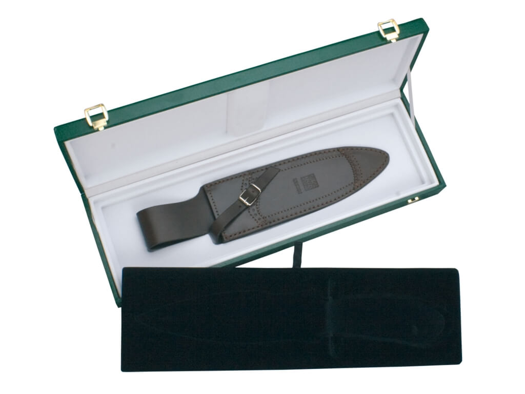 Cuchillo de caza Joker Facochero edición colección con puño de asta de ciervo tallado a mano