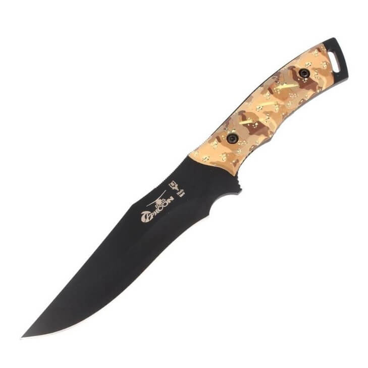Cuchillo táctico Muela Typhoon 15Des.N con mango de camuflaje de...