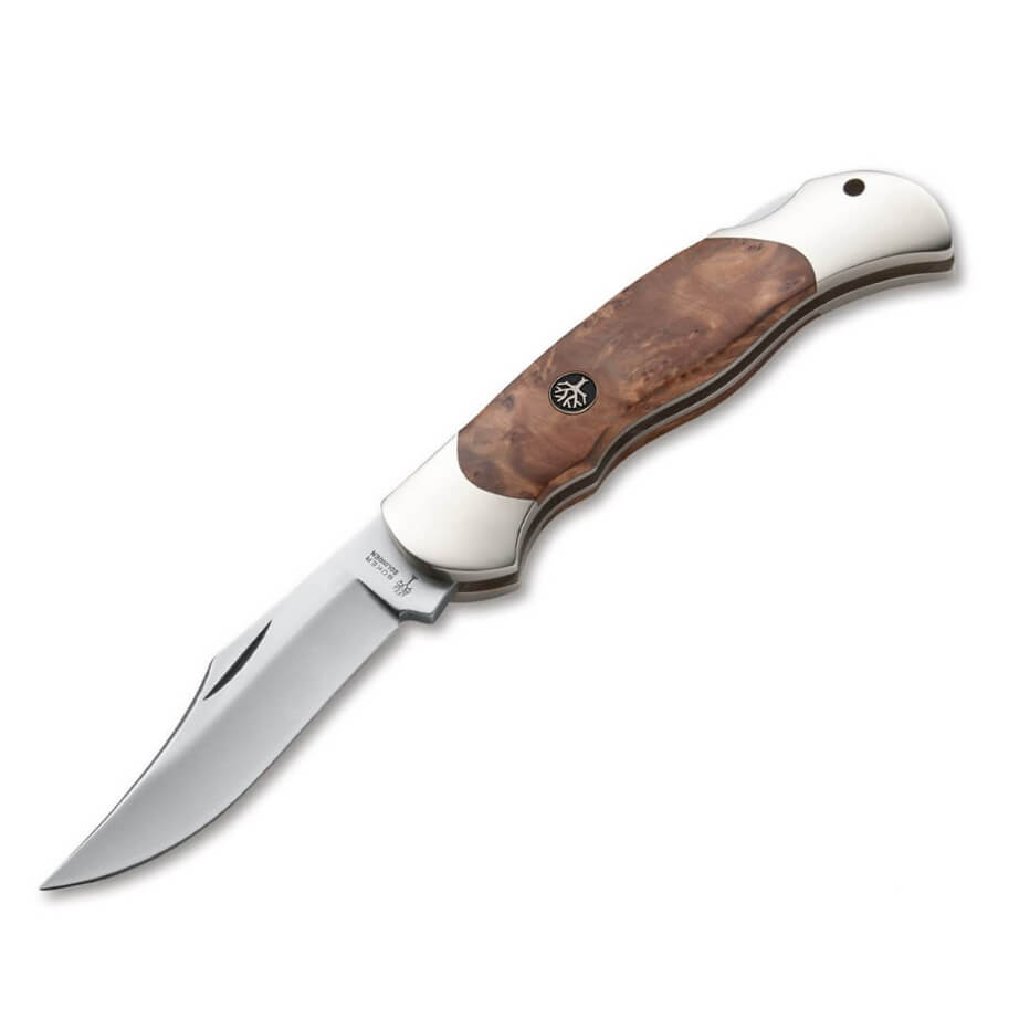 Navaja de bolsillo Boker Optima con mango de madera de thuya y ho...