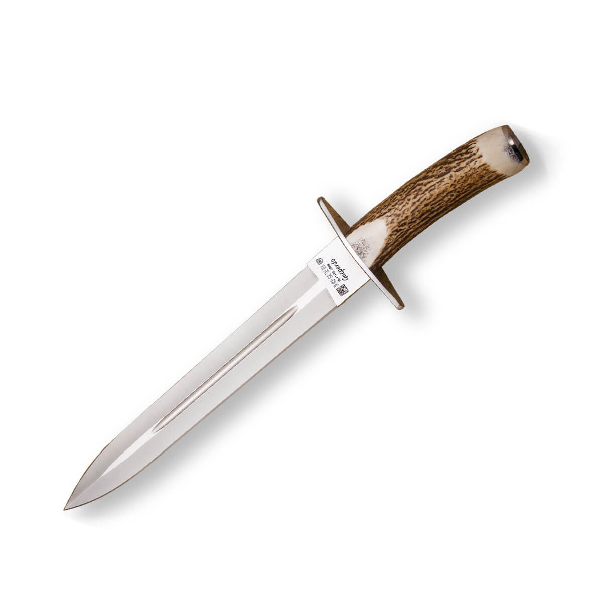 Cuchillo de caza Joker Guepardo con mango de asta de ciervo con a...