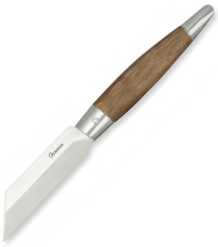 Navaja PATERNERA de Albainox con mango de madera y hoja de punta ...