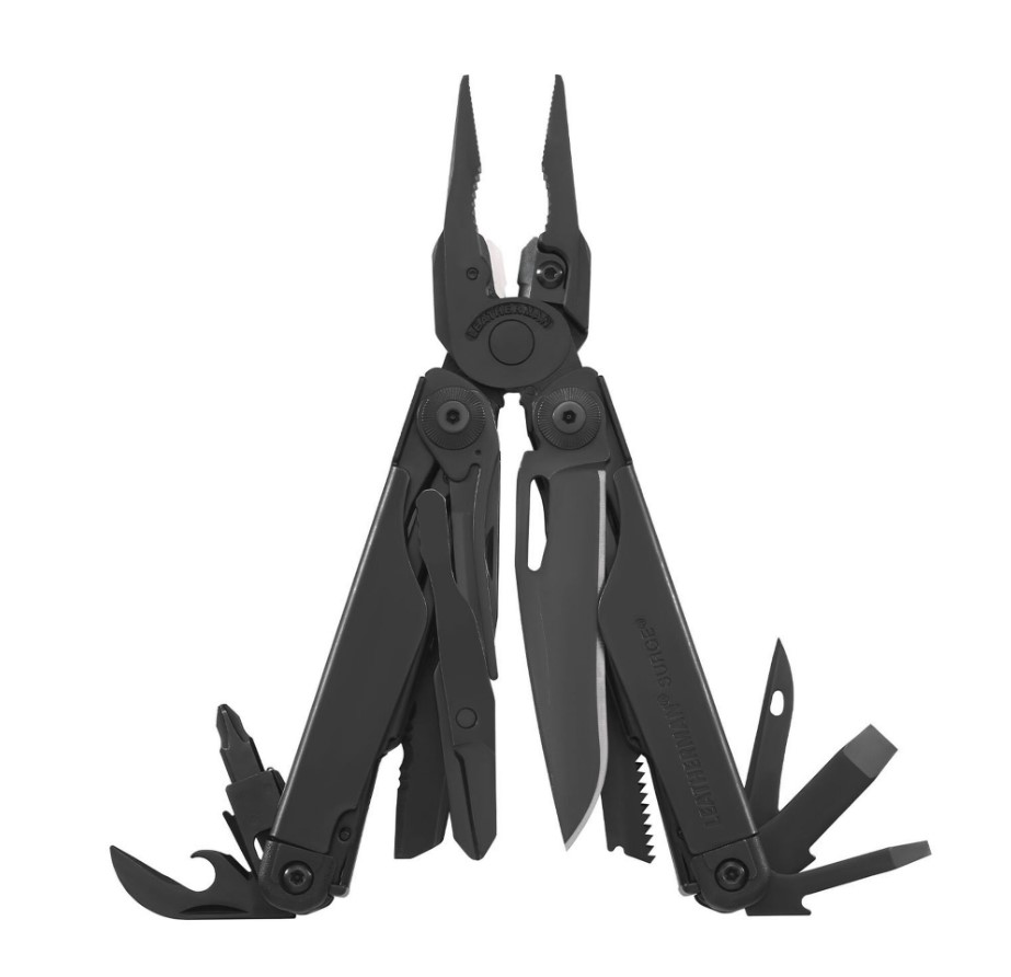 Alicate multiherramienta Leatherman Surge óxido negro con 21 fun...