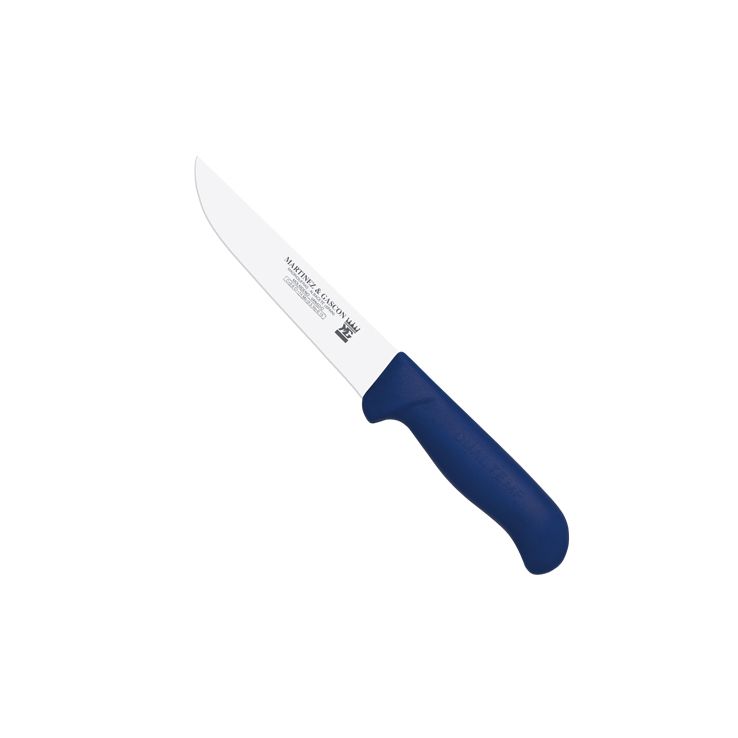 Cuchillo carnicero con hoja de 18 cm y mango de polipropileno azu...