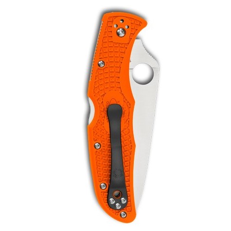 Navaja Spyderco Endura 4 con hoja de VG10 y mango de FRN naranja