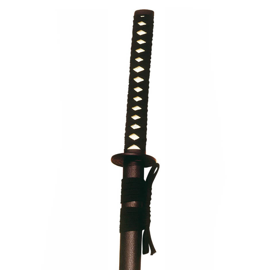 Katana negra con empuñadura encordada Marto 328 de 100 cm