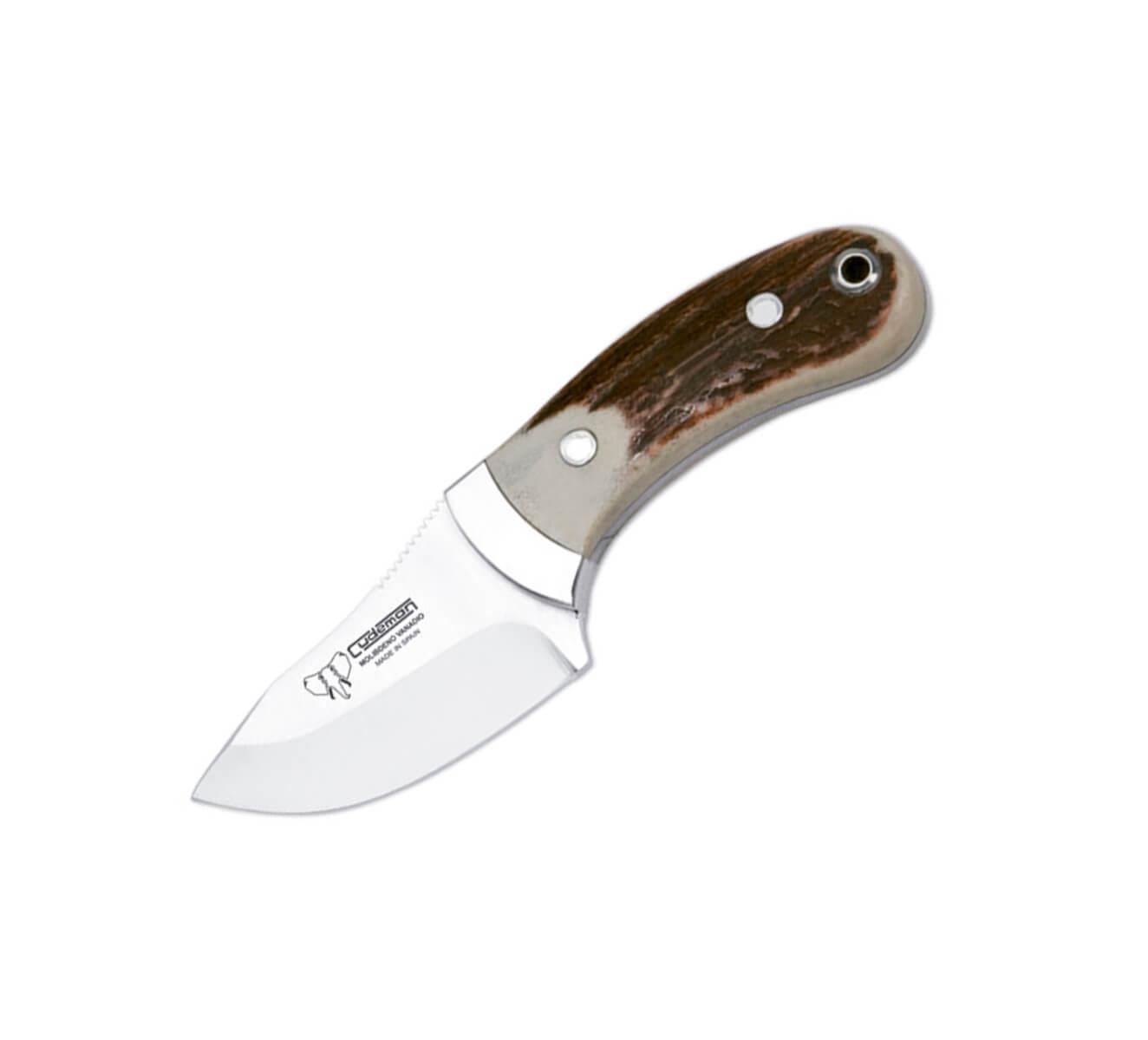 Cuchillo desollador Cudeman  288-C con puño de asta de ciervo y ...
