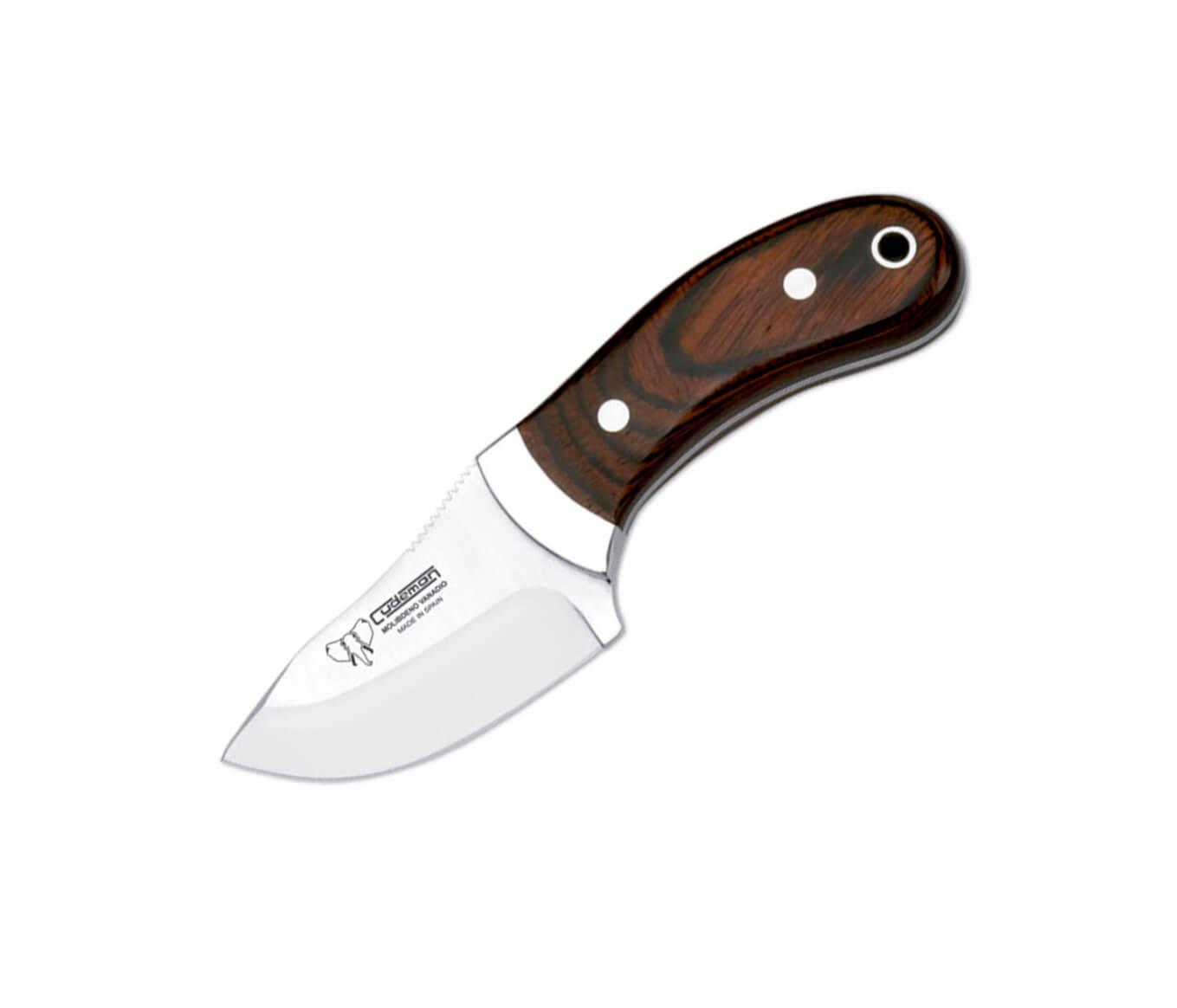 Cuchillo desollador Cudeman  288-R con puño de estamina y hoja d...