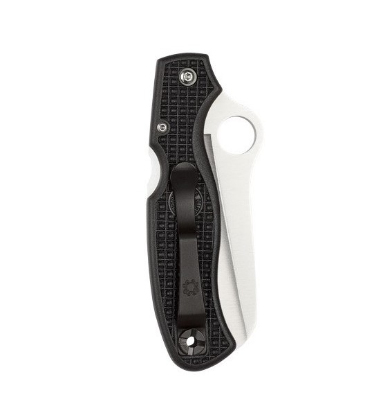 Navaja Spyderco Atlantic Salt FRN con mango negro y SpyderEdge