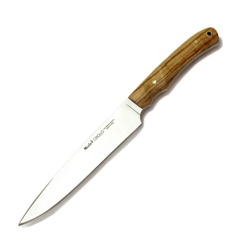 Cuchillo de barbacoa Muela Criollo con mango de madera de olivo y...
