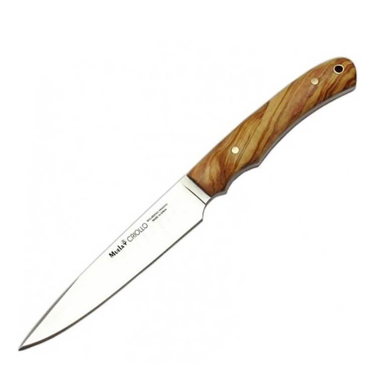 Cuchillo de barbacoa Muela Criollo con mango de madera de olivo y...